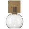 Access Lighting Port Nine Burgundy, Burgundy LED Wall Sconce, Antique Brushed Brass Finish, Clear Glass 63145LEDD-ABB/CLR - alternate 5